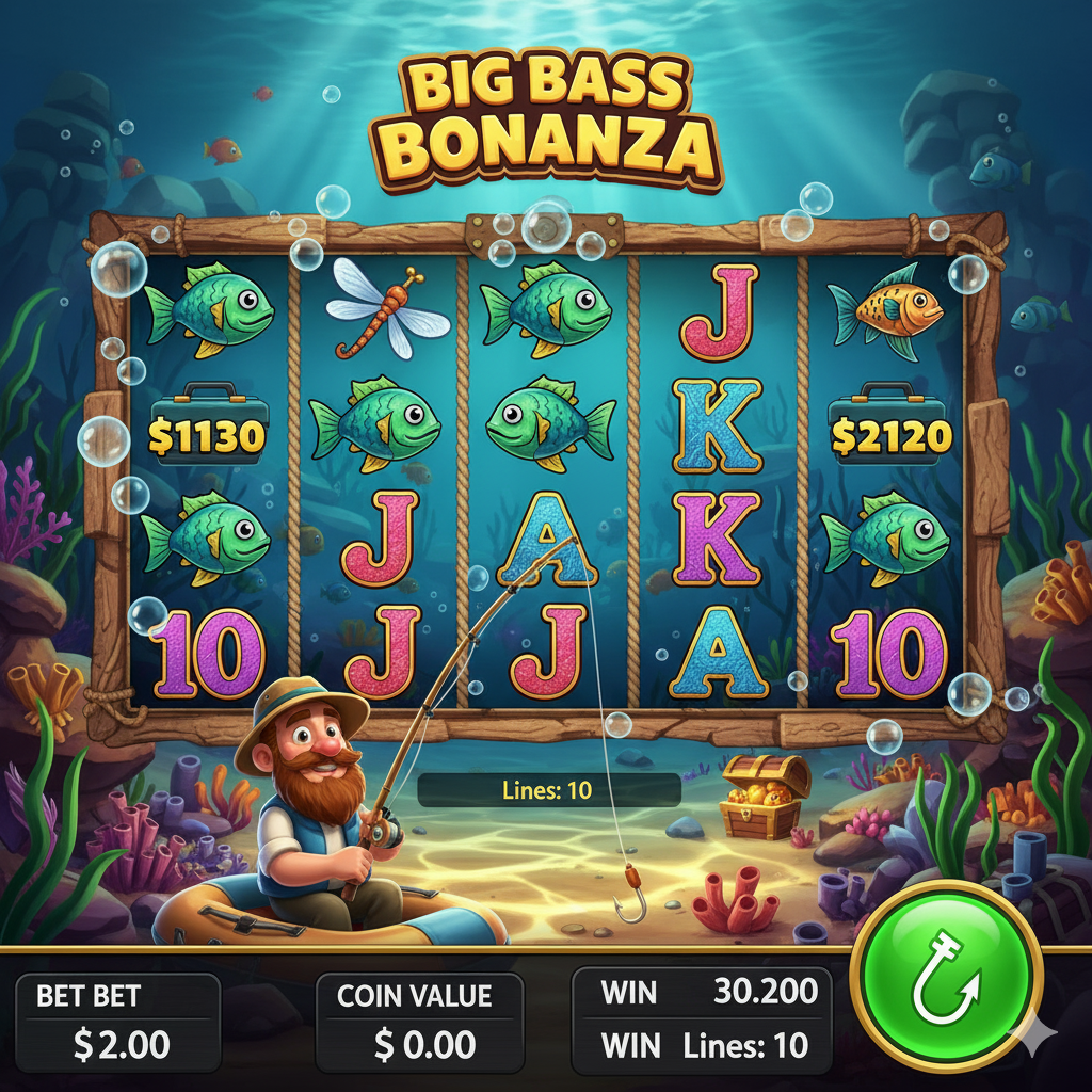 Slotumbu Big Bass Bonanza ile balıkçılık macerası