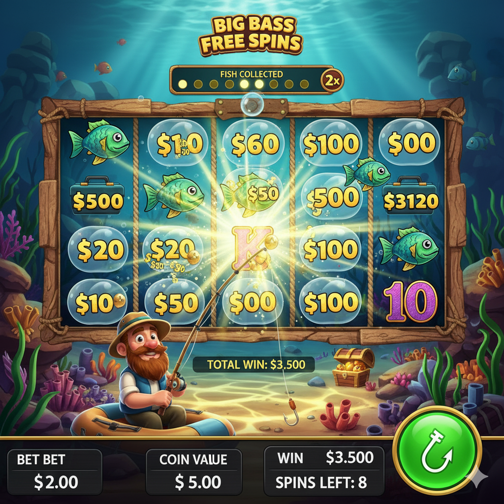 Slotumbu Big Bass Bonanza'da büyük kazanç