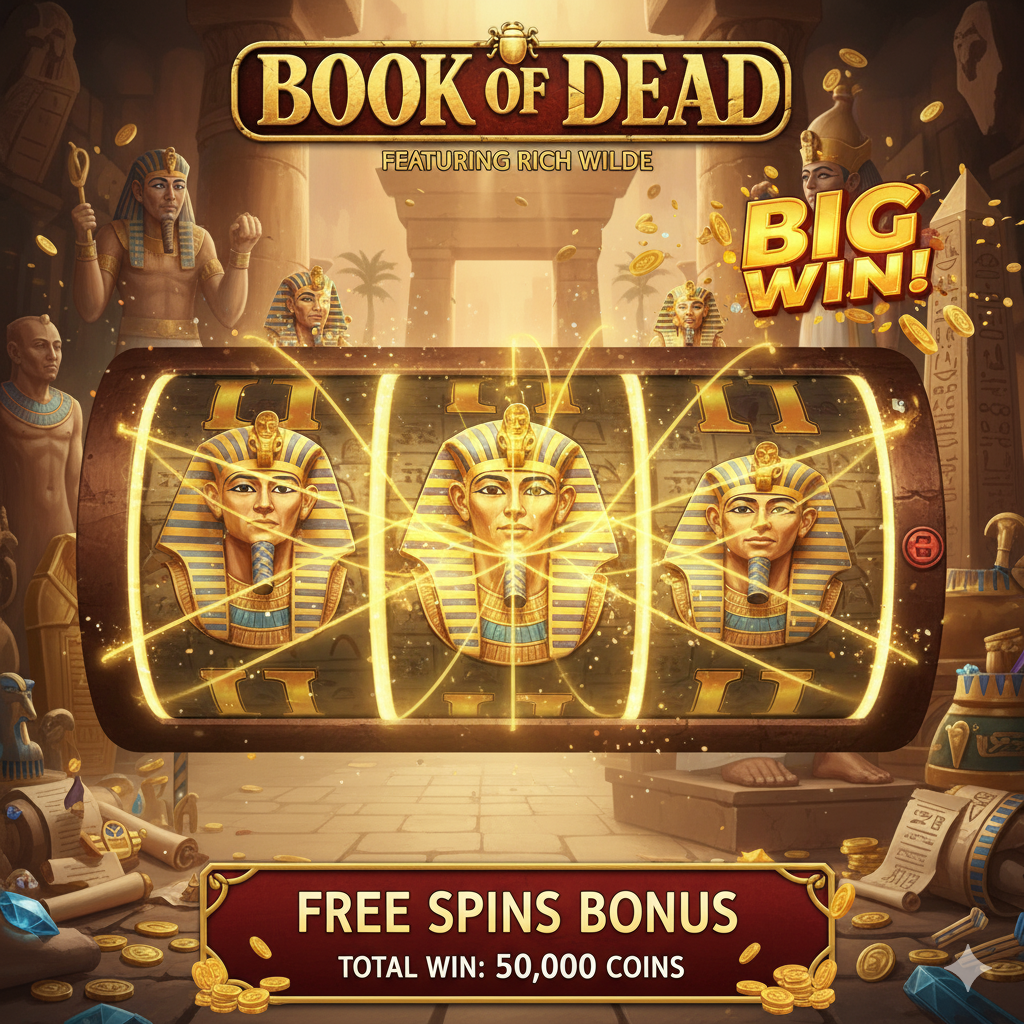 Slotumbu Book of Dead ile tam ekran kazanç