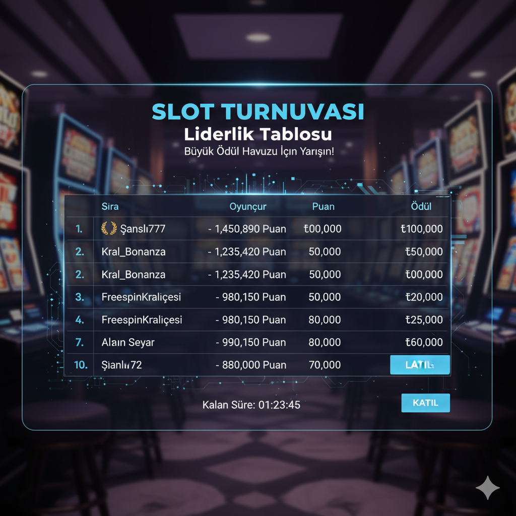 Slotumbu turnuvaları liderlik tablosu